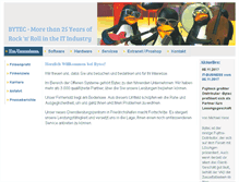 Tablet Screenshot of bytec.de